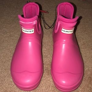 Hunter for Target short pink rain boots